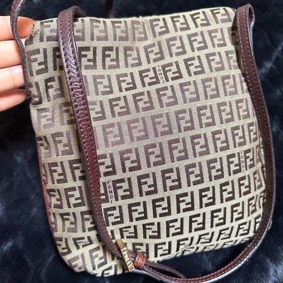 FENDI Zucchino small Crossbody Bag - Picture 4 of 14